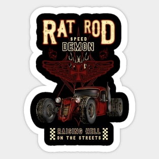 Rat Rod Demon Sticker